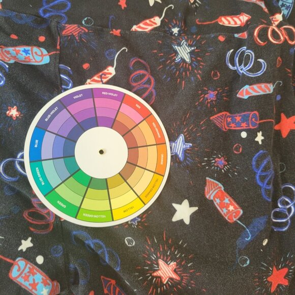 Fourth of July Lularoe Womens Pants TC Tall Curvy Leggings Firecracker B14E - Picture 8 of 10